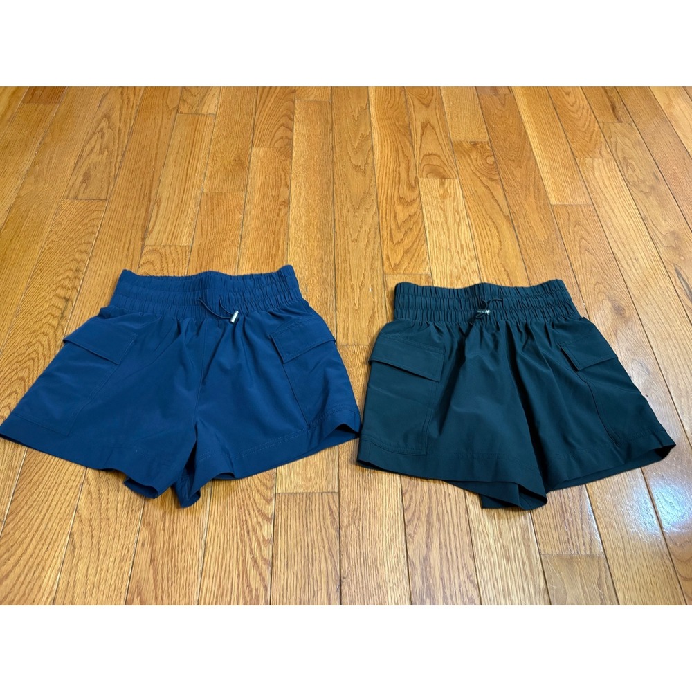Bundle 2 Abercrombie & Fitch YPB Cargo Athletic Shorts XXS Bundle Navy &  Black
